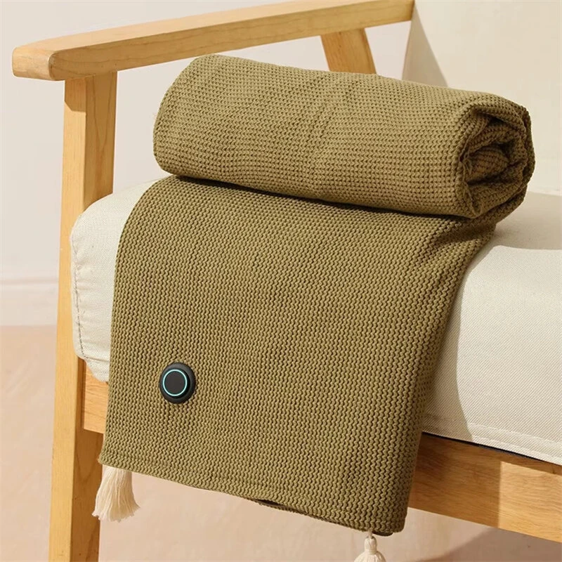 (image for) TENGOO Electric Heating Shawl USB Charging Warm Blanket Portable Outdoor Camping Thermostatic Single Quilt 150*80CM Mattress Office Sleeping Cover Nap